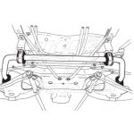 1109-116 Roadmaster P-chassis Front Sway Bar & Rear Bushing Kit